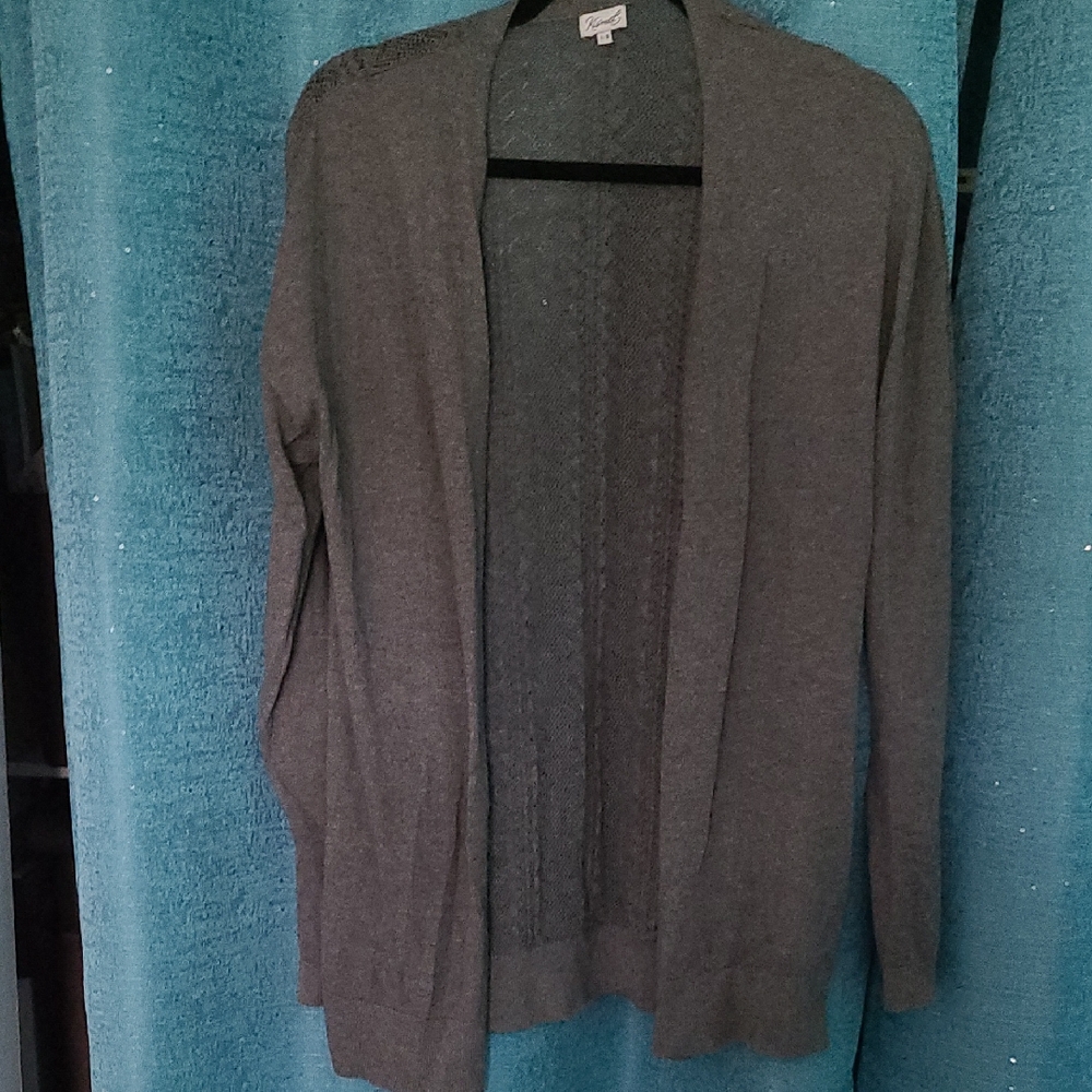 Kismet Charcoal Open Cardigan